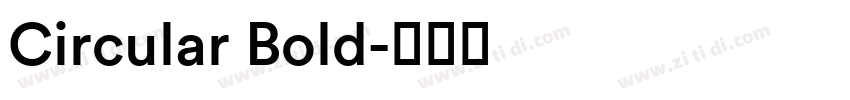 Circular Bold字体转换